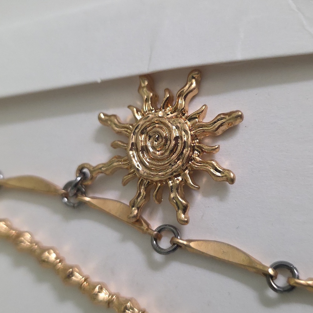 ZARA Pack of 2 Sun Moon Necklaces - Picture 8 of 14